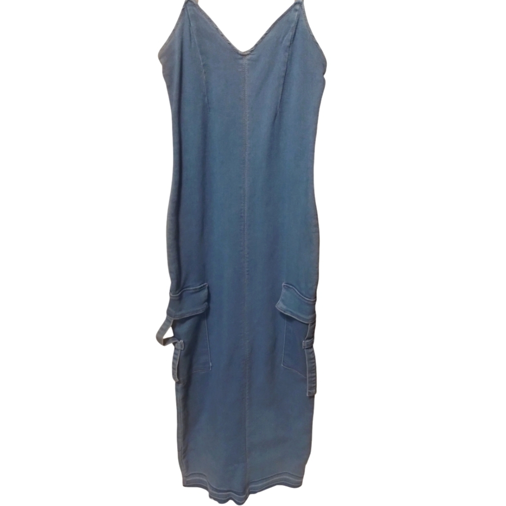 Tinseltown - denim midi dress-size XS